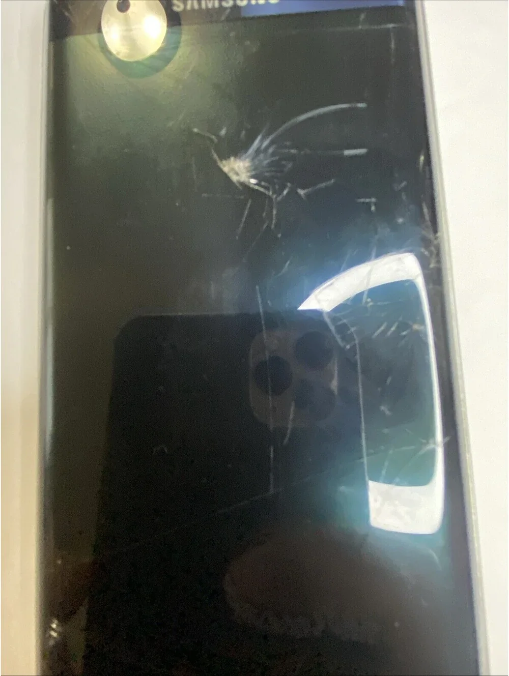Samsung Galaxy S6 Edge 64 GB Black Sapphire - Unknown Carrier, Damaged, Untested